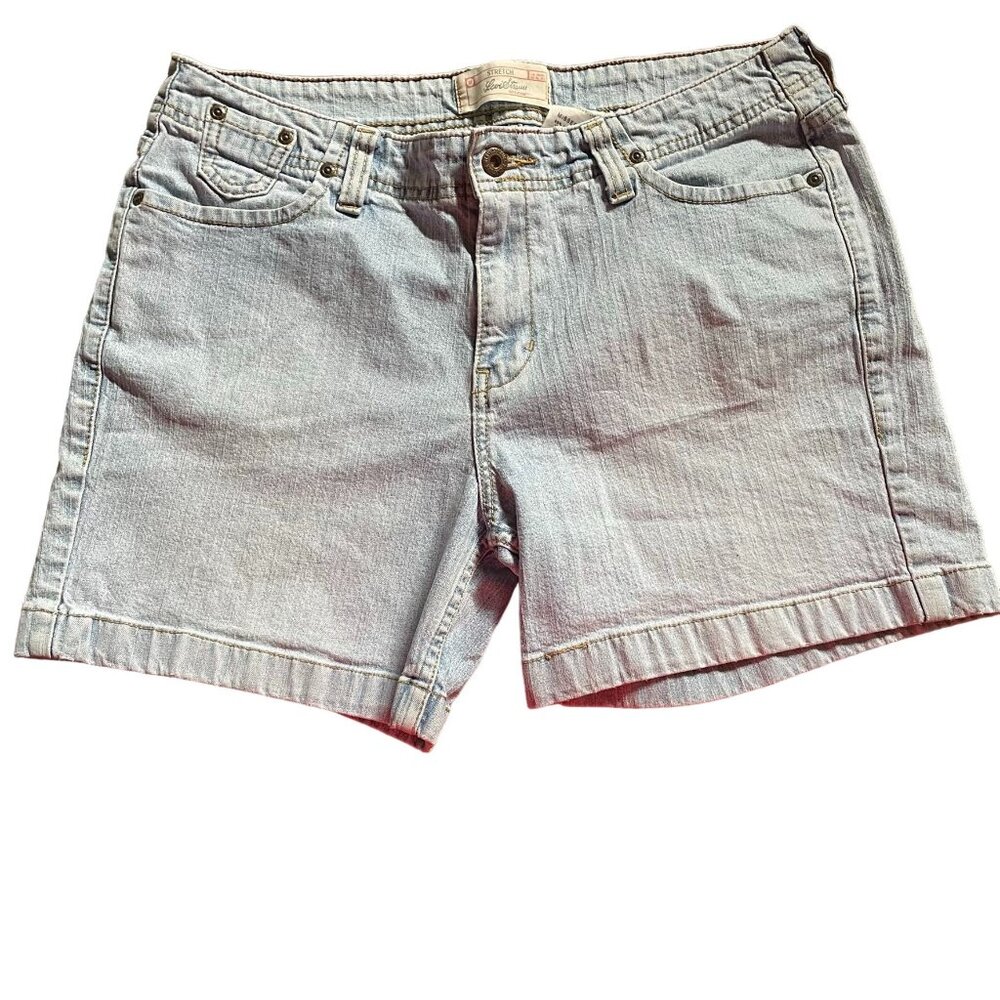 Womens Levi Strauss Stretch Blue Jean Shorts Size Miss 12 u